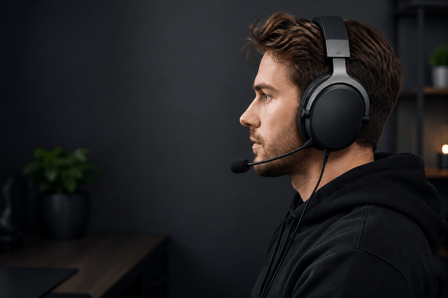 Gaming headset fit guide showing headset fit, head size and comfort